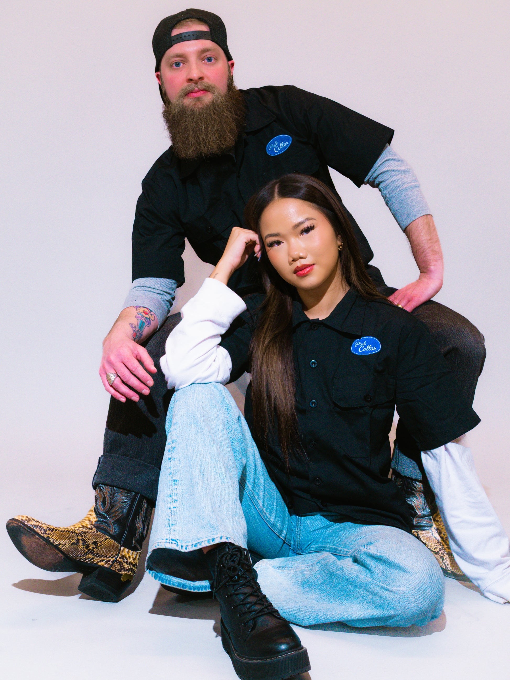 Pink Collar Workshirt